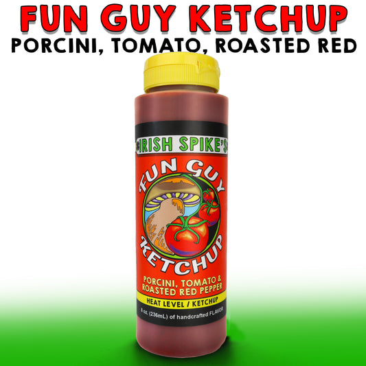 FGK: FUN GUY KETCHUP - Porcini, Tomato & Roasted Red Pepper Ketchup - no heat